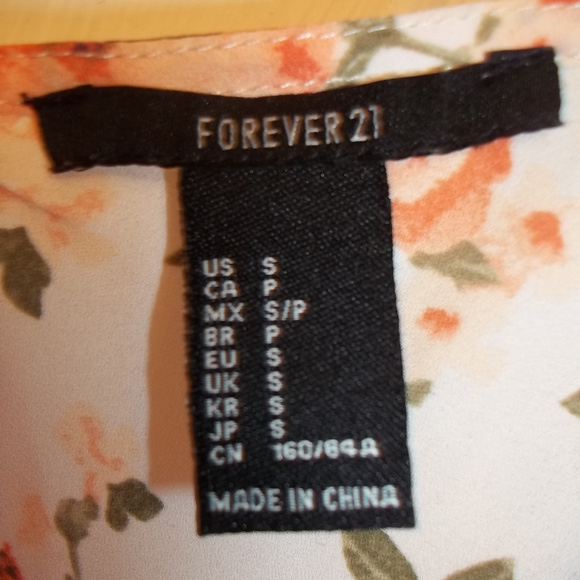 Forever 21 Floral Spaghetti Strap Top Size Small - Picture 6 of 6